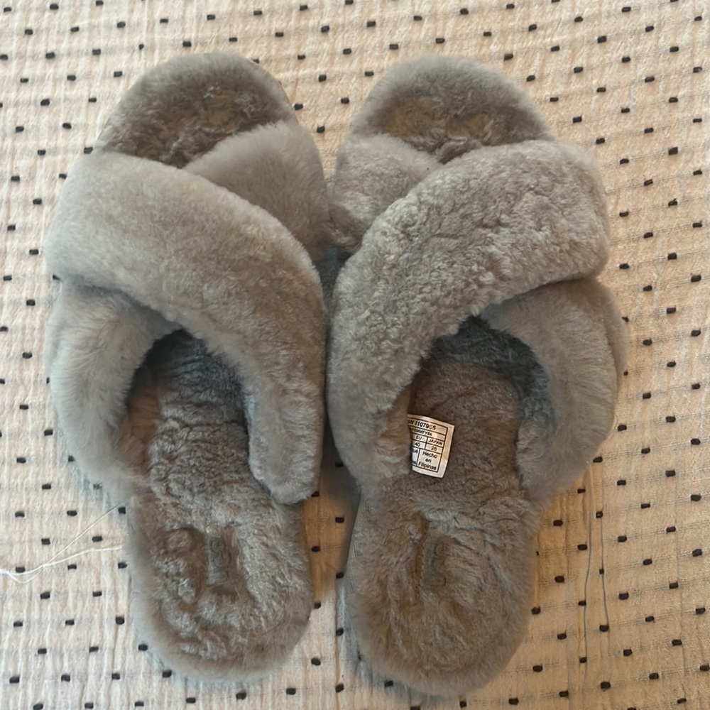 Ugh Fuzzette Sides, grey size 9
